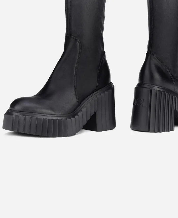 AGL Stretch Bootie Black TIGGY STRETCH Women Booties