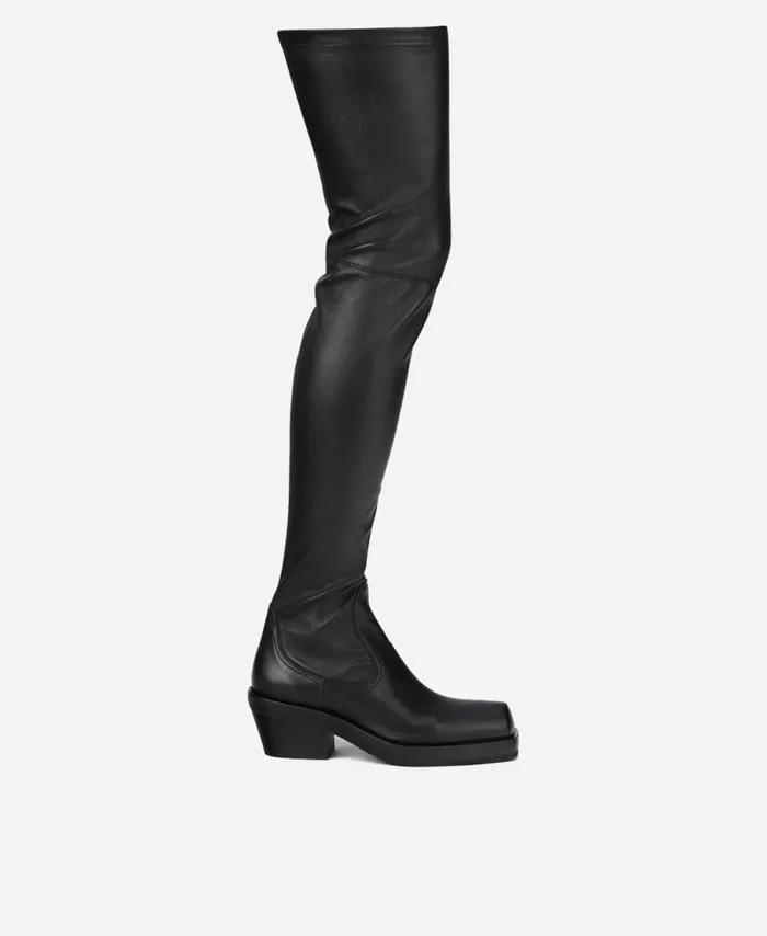 AGL Stretch Cowboy Boot Black MOTA OTK Women Boots