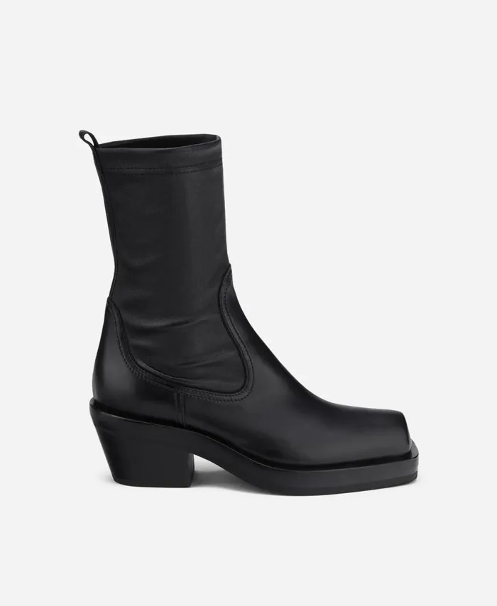 AGL Stretch Cowboy Boot Black MOTA Women Booties