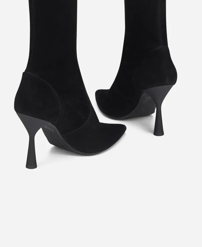 AGL Velour Bootie Black LETIZIA BOOTIE Women Booties