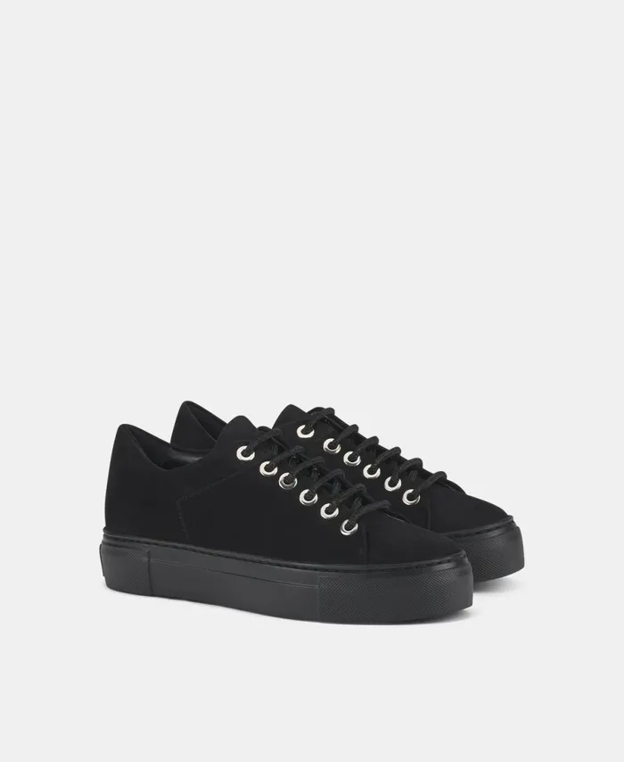 AGL Velour Sneaker Black Crystal Women Sneakers
