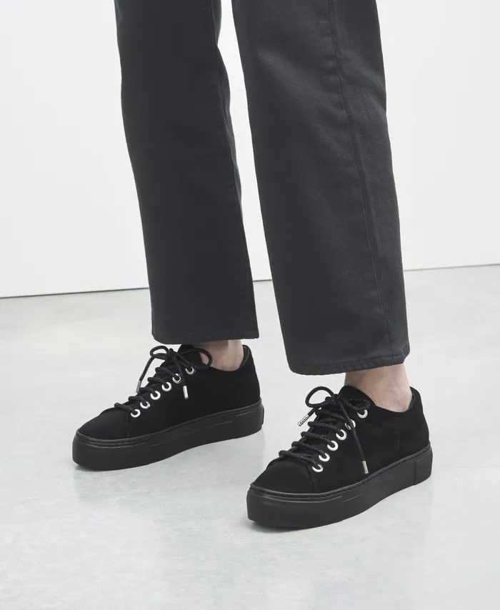 AGL Velour Sneaker Black Crystal Women Sneakers