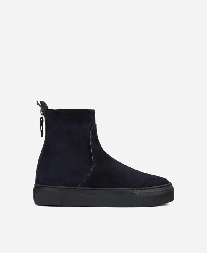 AGL Velour Sneaker Boot Blue MEGHAN BOOTIE Women Sneakers