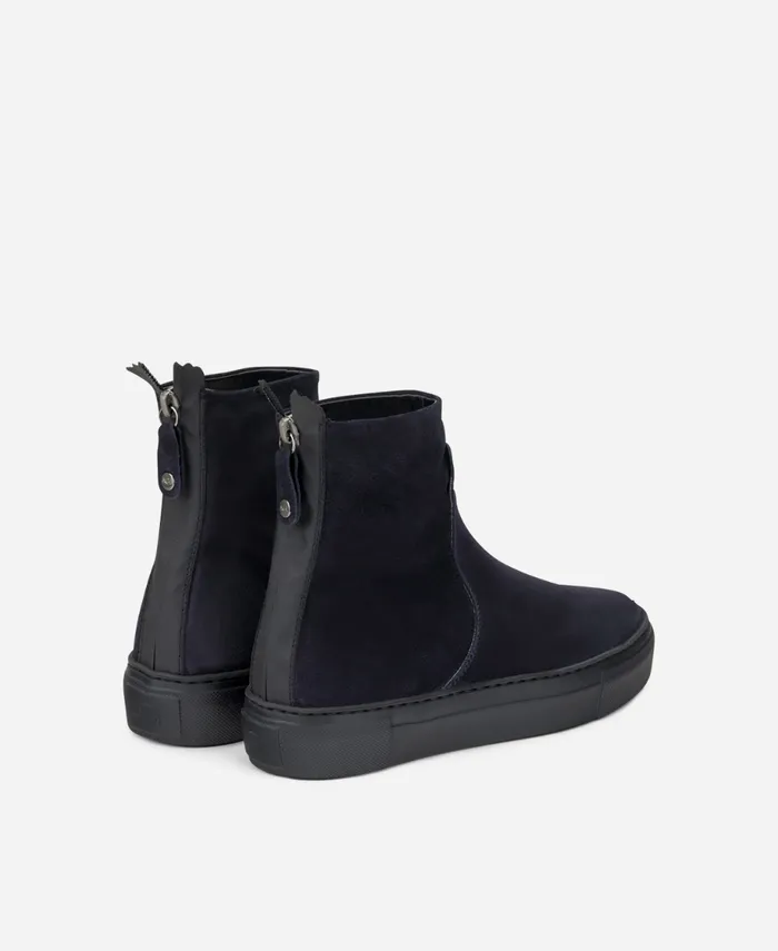 AGL Velour Sneaker Boot Blue MEGHAN BOOTIE Women Sneakers