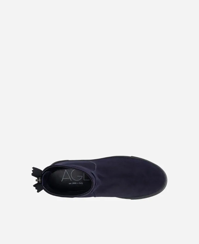 AGL Velour Sneaker Boot Blue MEGHAN BOOTIE Women Sneakers