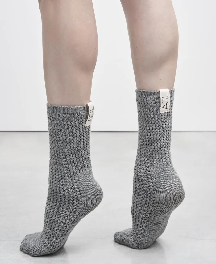 AGL Woolblend Socks Dark Grey SOCK Women Socks
