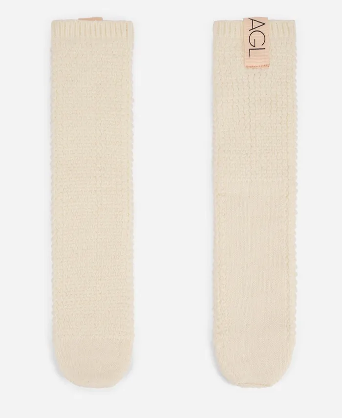 AGL Wool Socks White SOCK Women Socks