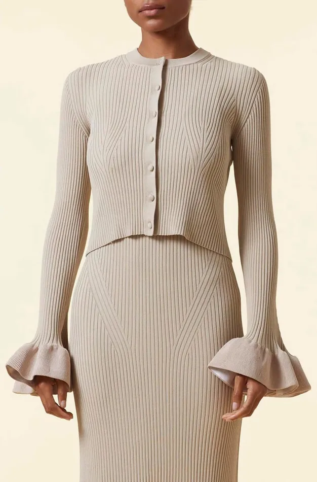 Altuzarra Ayanna Knit Cardigan Neutrals Women Tops
