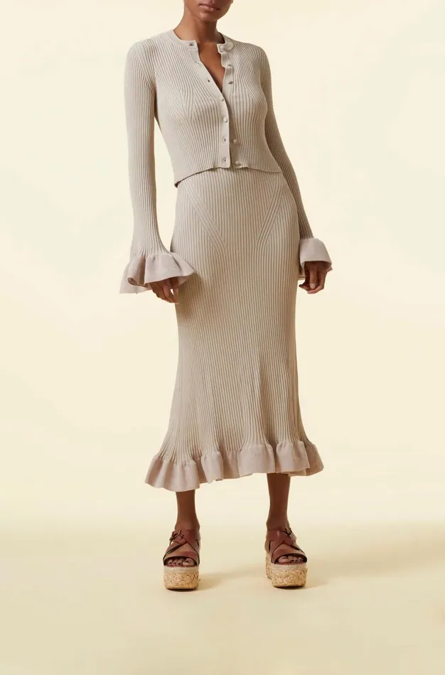 Altuzarra Ayanna Knit Cardigan Neutrals Women Tops