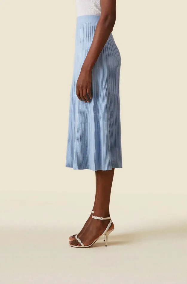 Altuzarra Ireene Knit Skirt Blue Women Skirts
