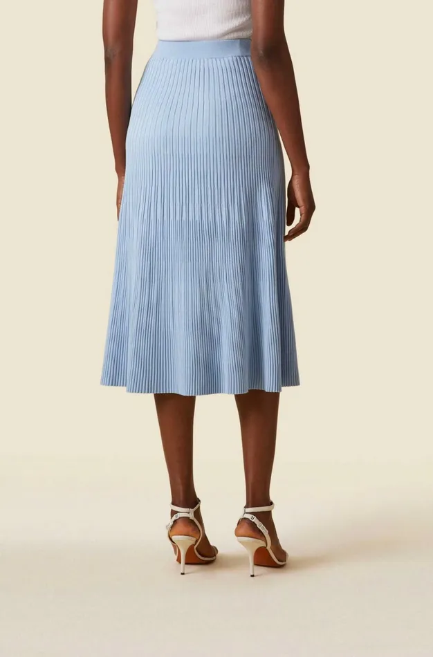 Altuzarra Ireene Knit Skirt Blue Women Skirts