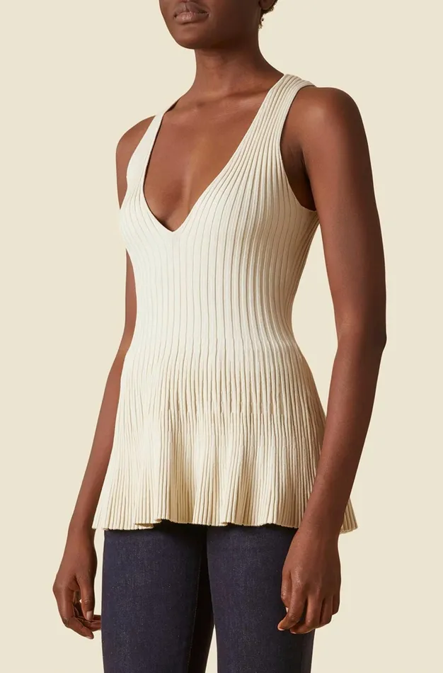 Altuzarra Janice Knit Top White Women Tops