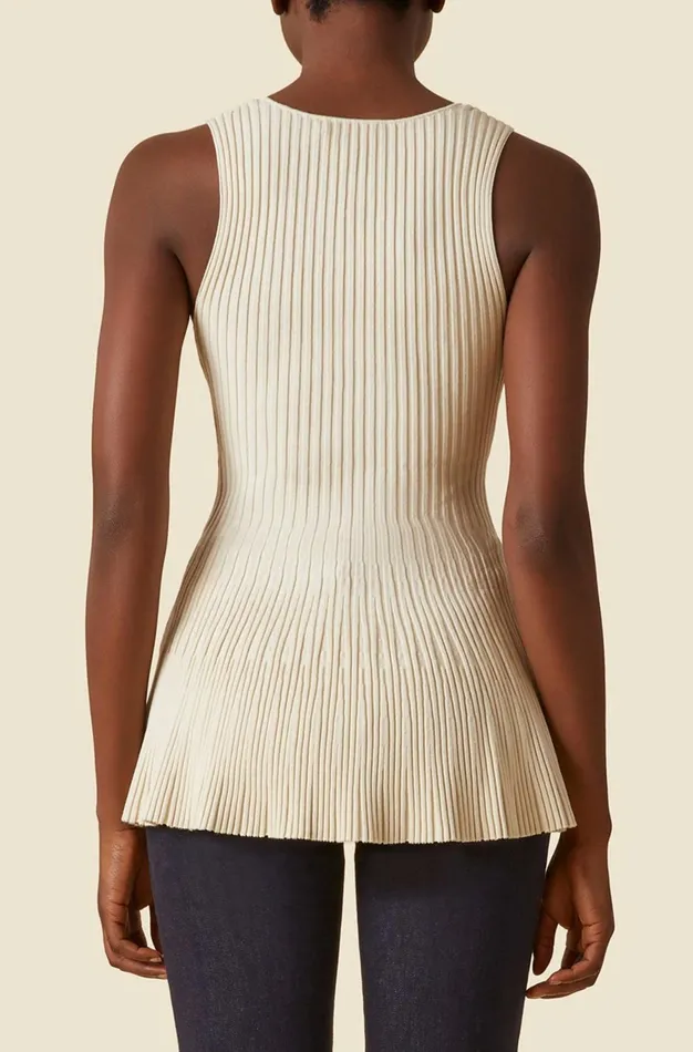 Altuzarra Janice Knit Top White Women Tops