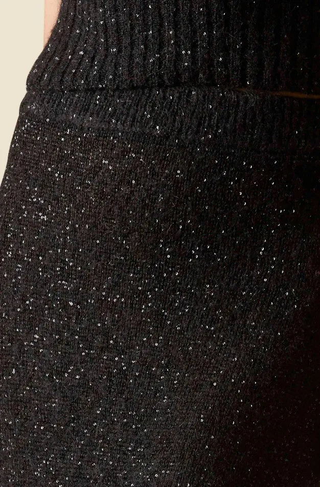 Altuzarra Kinsley Sequin Knit Skirt Black Women Skirts