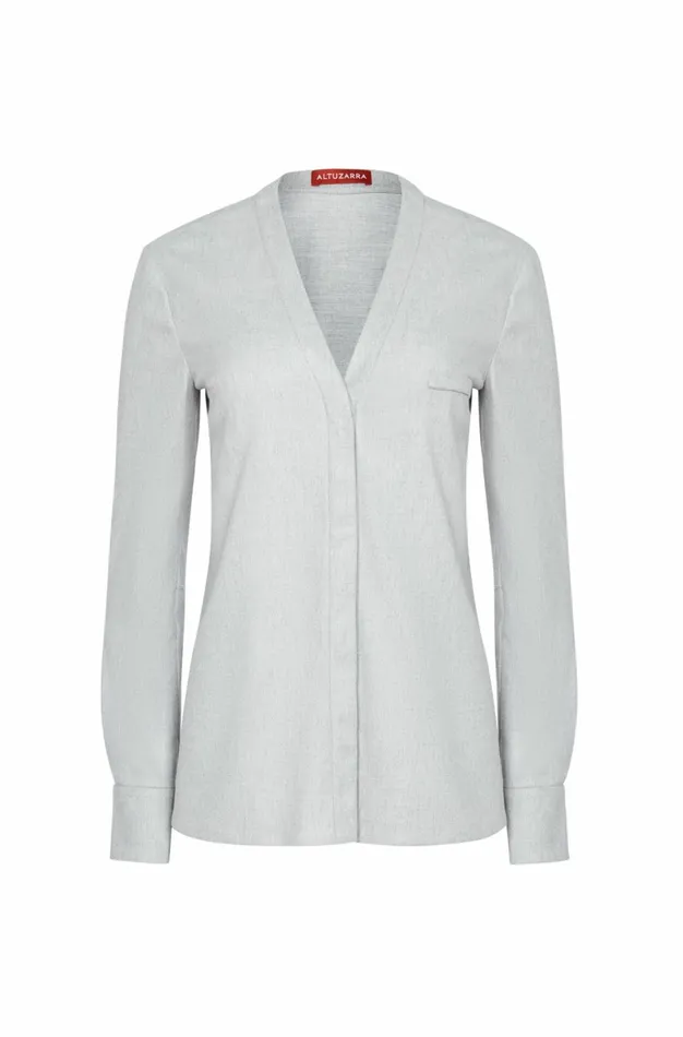 Altuzarra Martalas Top Grey Women Tops