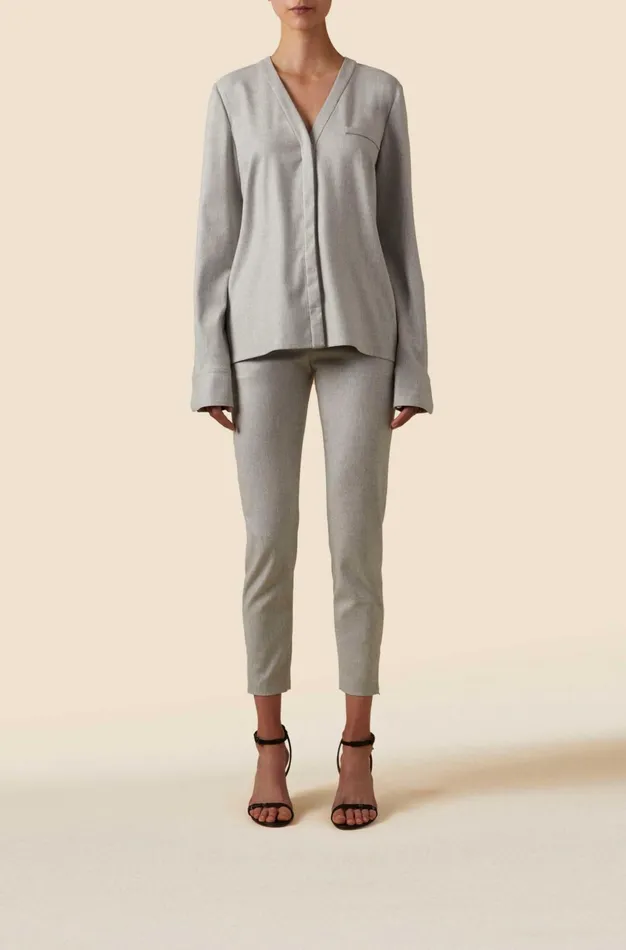 Altuzarra Martalas Top Grey Women Tops