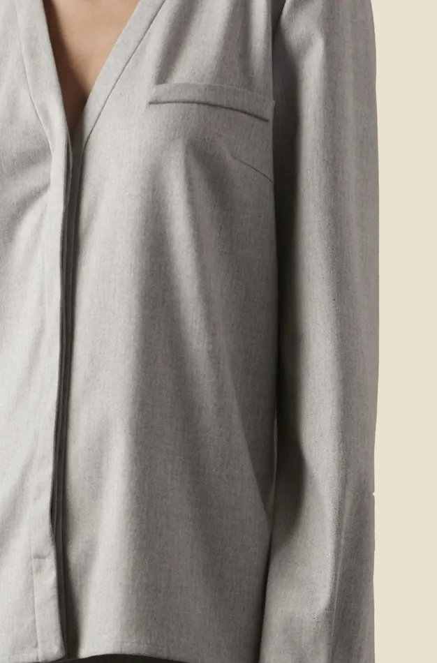 Altuzarra Martalas Top Grey Women Tops