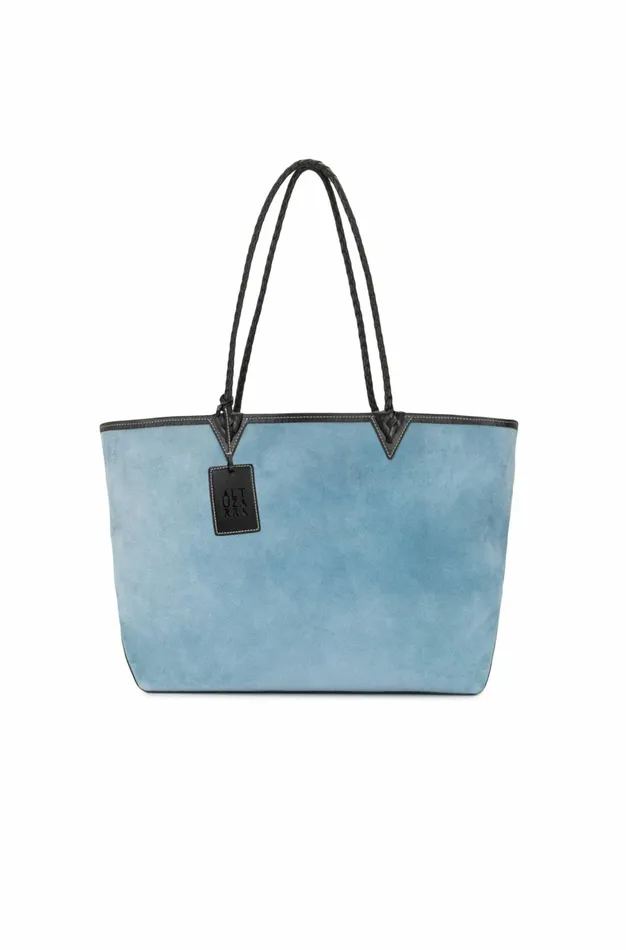 Altuzarra Reversible Leather Tote Blue Women Bags