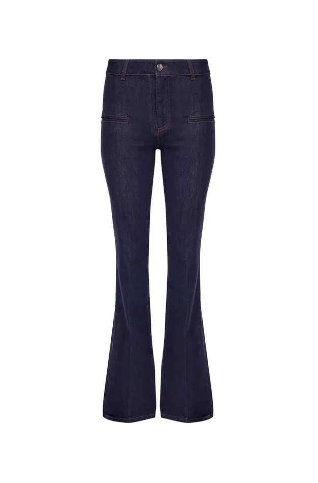Altuzarra Serge Denim Pant Blue Women Pants