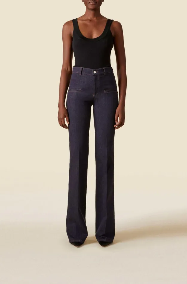 Altuzarra Serge Denim Pant Blue Women Pants