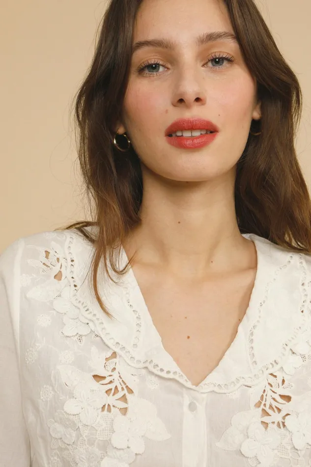 ALVARO Top White Women Rouje Blouses and Tops