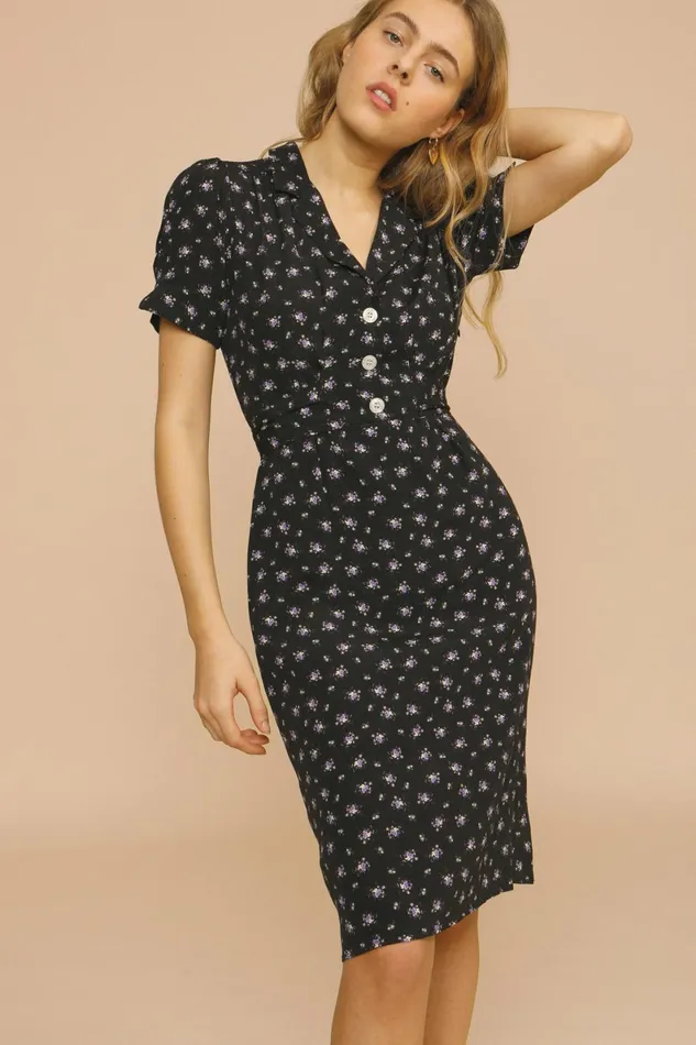 ANAIS Dress Bouquet Noir Women Rouje Dresses