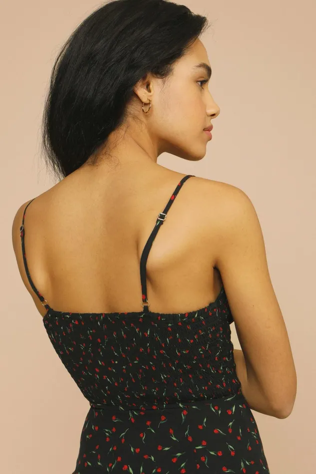 ANDRIA Dress Mini Tulipe Noir Women Rouje Dresses