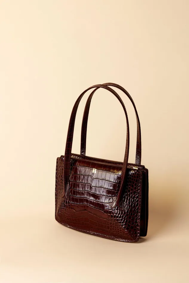 Bag Le J Croco Bordeaux Women Rouje Bags