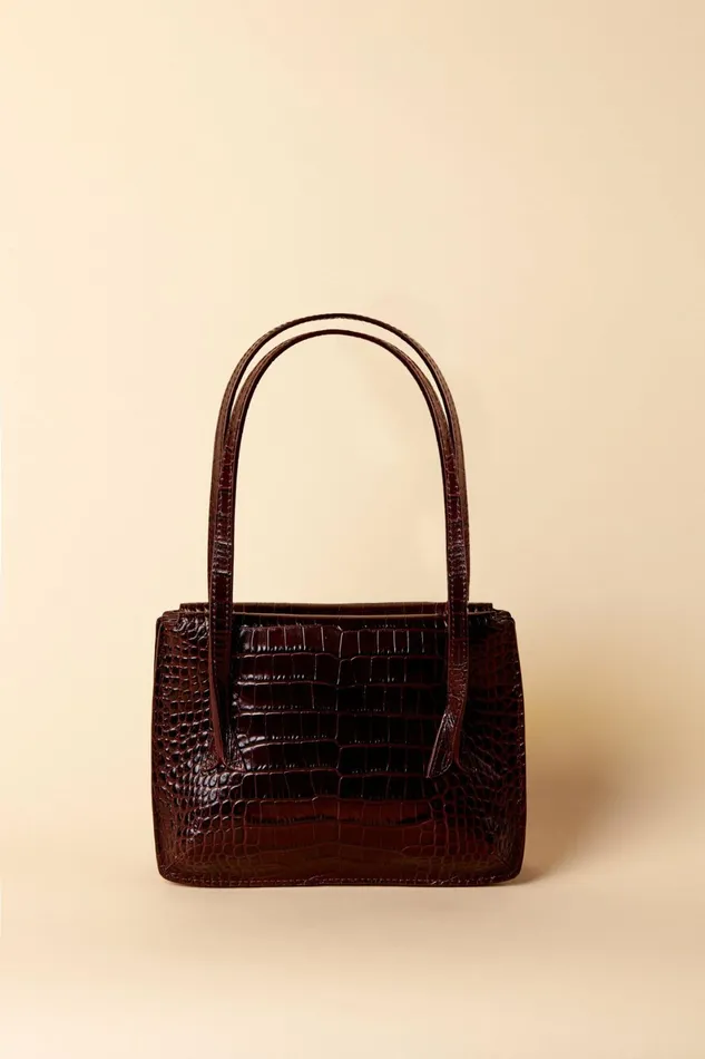 Bag Le J Croco Bordeaux Women Rouje Bags