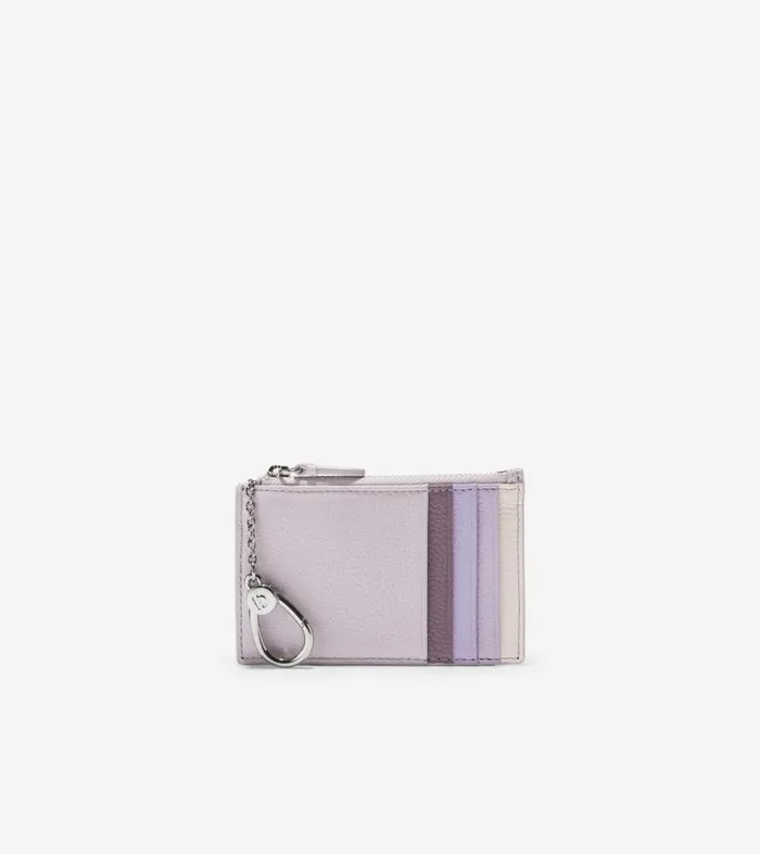 Bags And Backpacks Women Cole Haan Card Case With Zip Purple Slate Bags And Backpacks Women Cole Haan Card Case With Zip Purple Slate