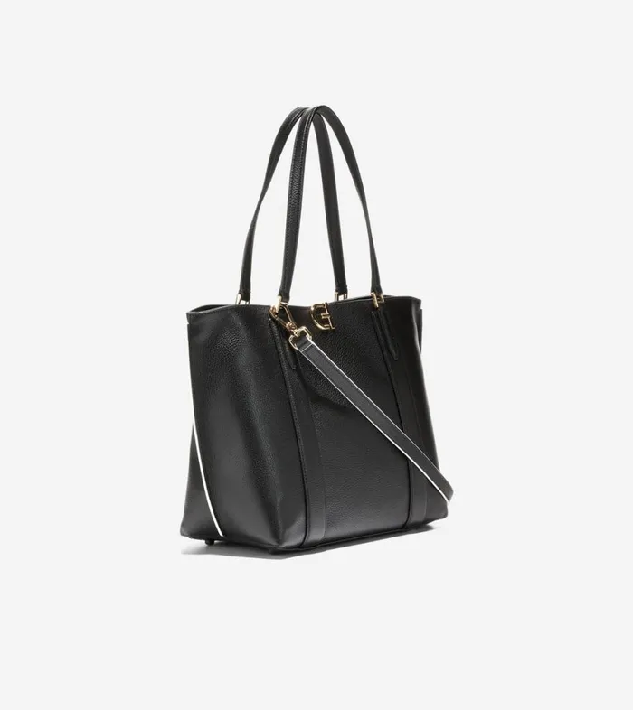 Bags And Backpacks Women Cole Haan Essential Small Tote Black Bags And Backpacks Women Cole Haan Essential Small Tote Black