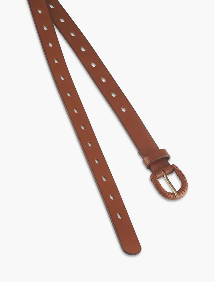 Belts Women Lucky Brand Skinny Belt Brown