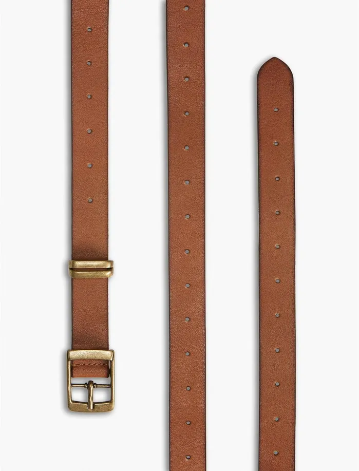 Belts Women Lucky Brand Skinny Belt Brown
