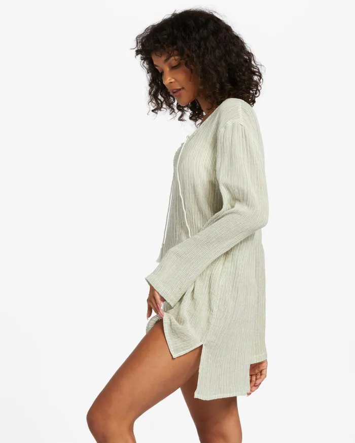 Billabong Beach Cover Ups Women Blue Skies Swim CoverUp Avocado Billabong Beach Cover Ups Women Blue Skies Swim CoverUp Avocado