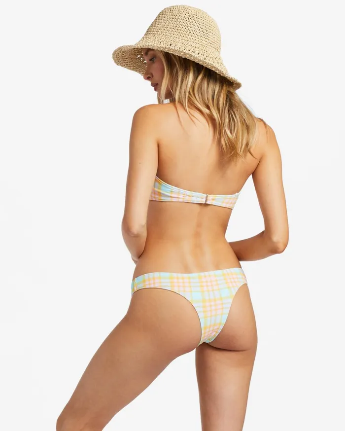 Billabong Bikinis Women Check Please Cocoa Skimpy Bikini Bottoms Multi