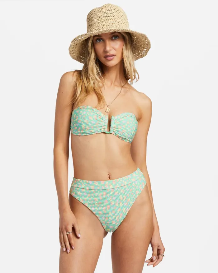Billabong Bikinis Women I Sea You Tanlines Bandeau Bikini Top Spearmint Billabong Bikinis Women I Sea You Tanlines Bandeau Bikini Top Spearmint