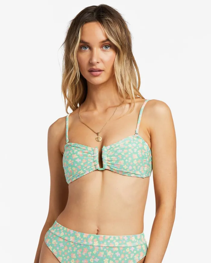 Billabong Bikinis Women I Sea You Tanlines Bandeau Bikini Top Spearmint Billabong Bikinis Women I Sea You Tanlines Bandeau Bikini Top Spearmint