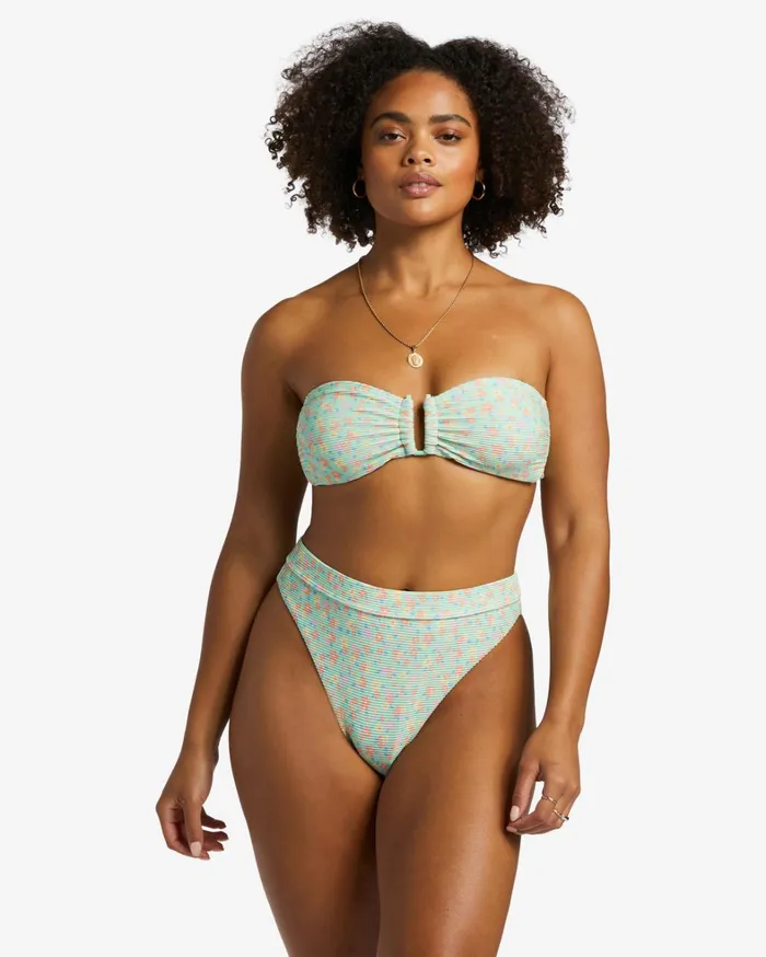 Billabong Bikinis Women I Sea You Tanlines Bandeau Bikini Top Spearmint Billabong Bikinis Women I Sea You Tanlines Bandeau Bikini Top Spearmint