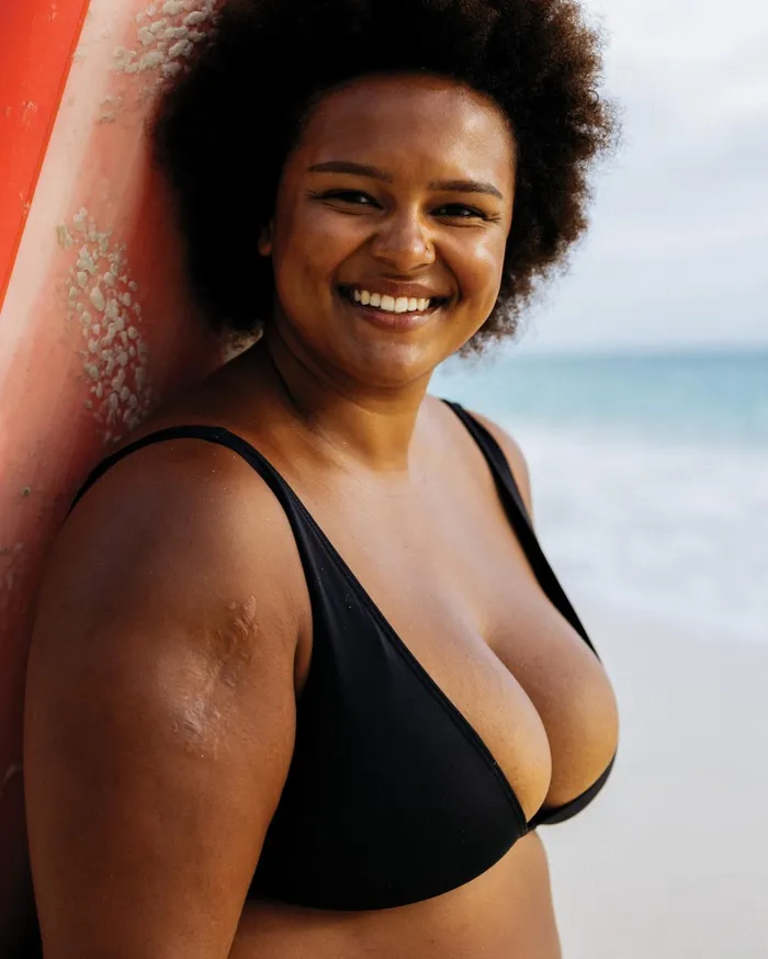Billabong Bikinis Women Sol Searcher Ava Tank Bikini Top Black Pebble