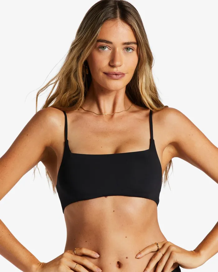 Billabong Bikinis Women Sol Searcher Zoe Crop Bikini Top Black Pebble Billabong Bikinis Women Sol Searcher Zoe Crop Bikini Top Black Pebble