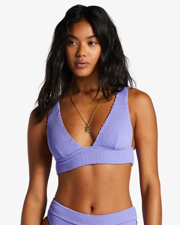 Billabong Bikinis Women Summer High Remi Plunge Bikini Top Violet Cove Billabong Bikinis Women Summer High Remi Plunge Bikini Top Violet Cove