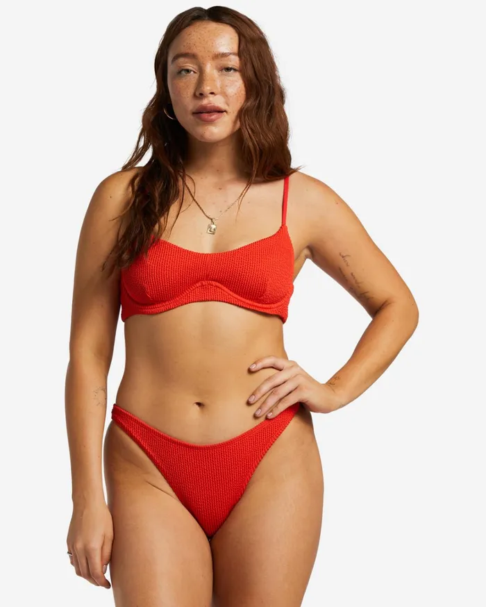 Billabong Bikinis Women Summer High Tropic Bikini Bottoms Red Aloha Billabong Bikinis Women Summer High Tropic Bikini Bottoms Red Aloha