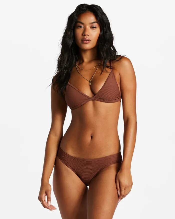 Billabong Bikinis Women Tanlines Ceci Triangle Bikini Top Mocha