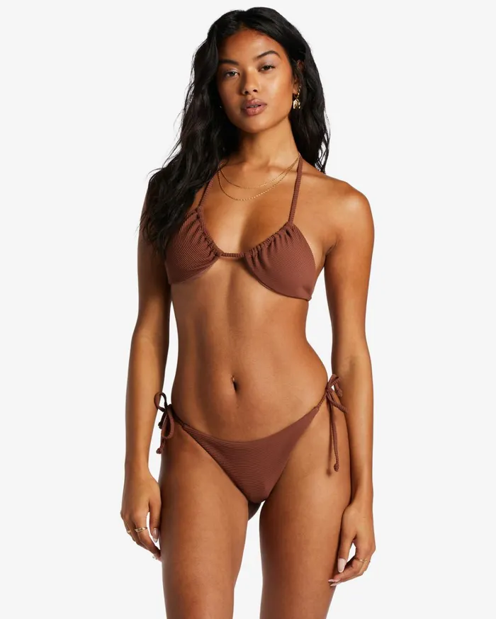 Billabong Bikinis Women Tanlines Multi Triangle Bikini Top Mocha Billabong Bikinis Women Tanlines Multi Triangle Bikini Top Mocha