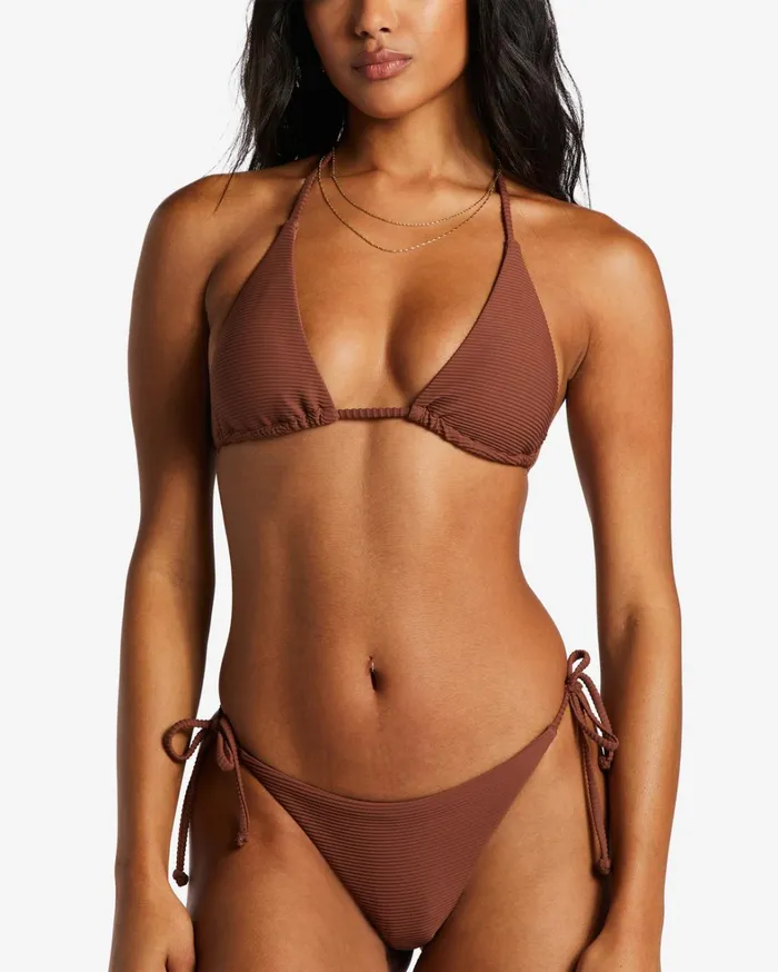 Billabong Bikinis Women Tanlines Multi Triangle Bikini Top Mocha Billabong Bikinis Women Tanlines Multi Triangle Bikini Top Mocha