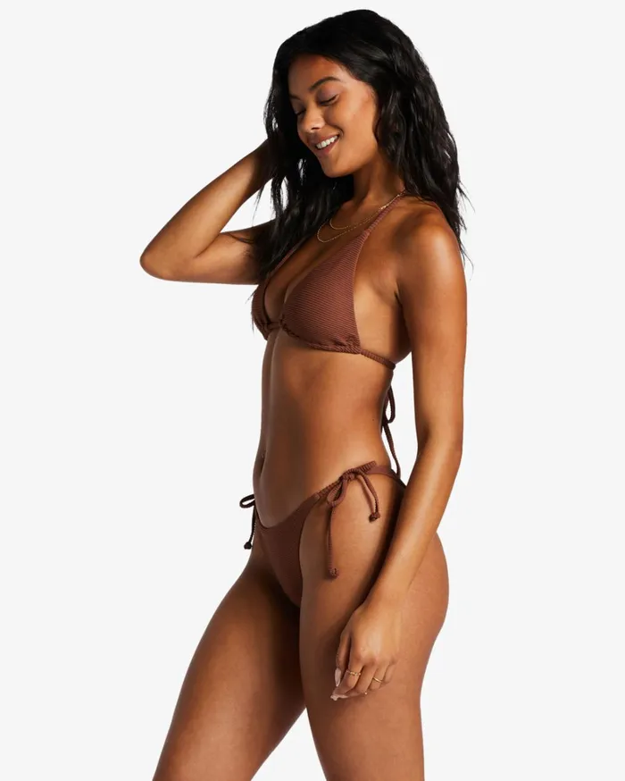 Billabong Bikinis Women Tanlines Tie Side Tanga Bikini Bottoms Mocha Billabong Bikinis Women Tanlines Tie Side Tanga Bikini Bottoms Mocha