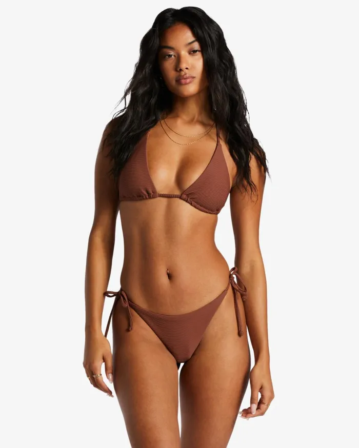 Billabong Bikinis Women Tanlines Tie Side Tanga Bikini Bottoms Mocha Billabong Bikinis Women Tanlines Tie Side Tanga Bikini Bottoms Mocha
