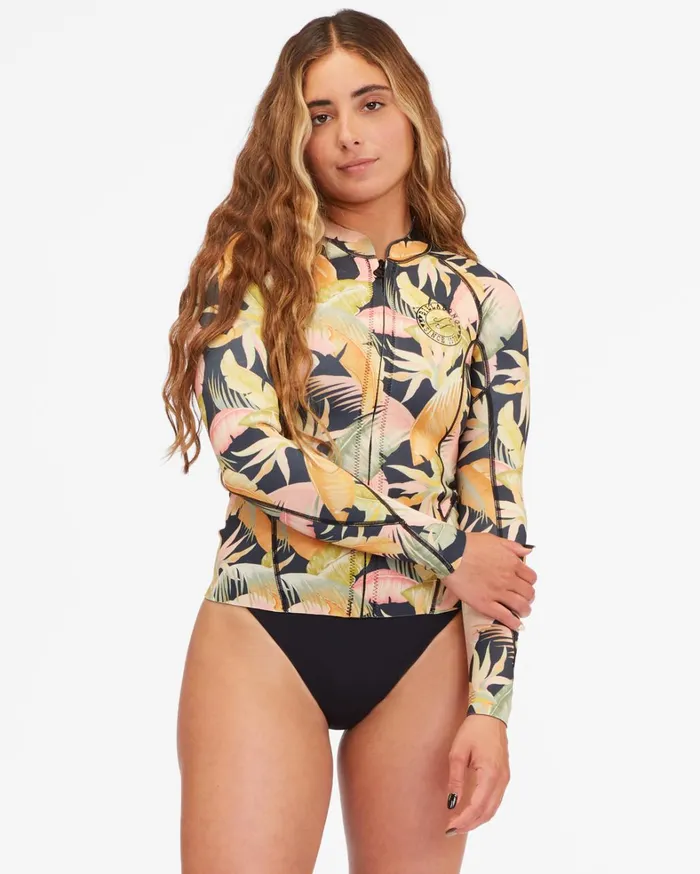 Billabong Billabong Surf Capsule Women 1mm Peeky Wetsuit Jacket Jungle Night