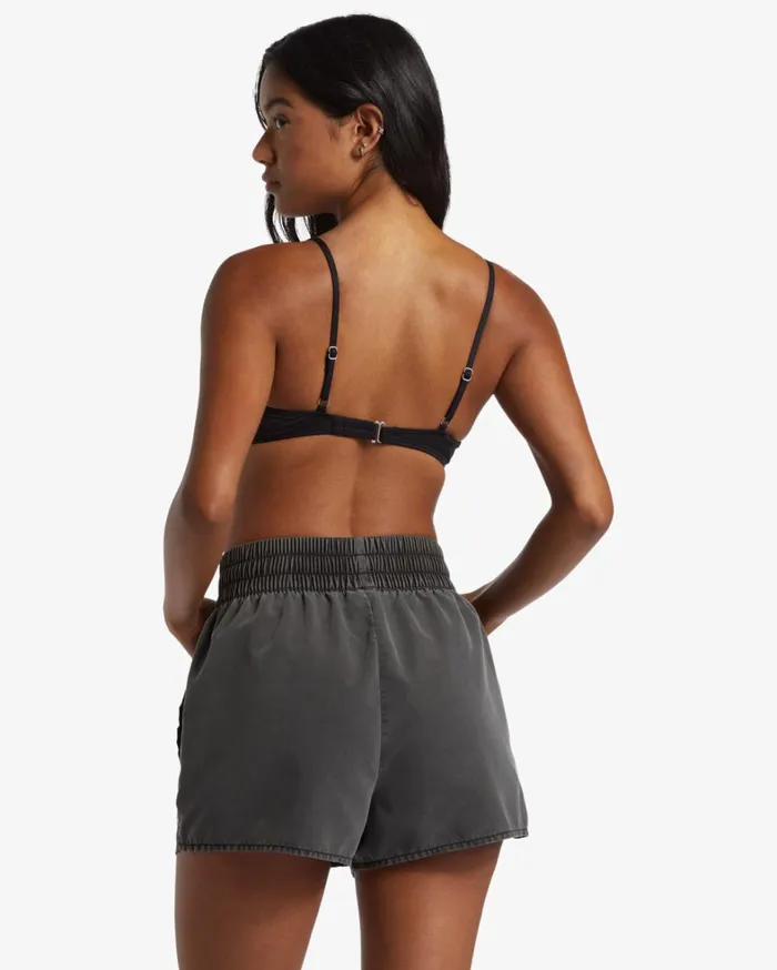 Billabong Boardshorts Women Sol Searcher New Elastic Waist Swim Shorts Black Pebble Billabong Boardshorts Women Sol Searcher New Elastic Waist Swim Shorts Black Pebble