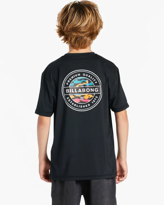 Billabong Boys039 Shorts Men Boy039s Rotor Short Sleeve UPF 50 Surf TShirt Black Billabong Boys039 Shorts Men Boy039s Rotor Short Sleeve UPF 50 Surf TShirt Black